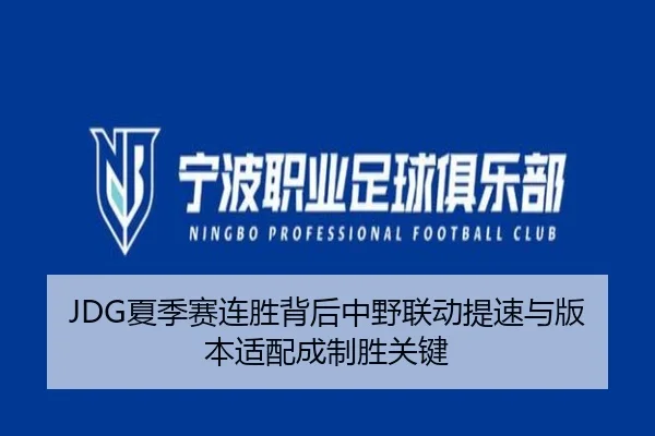 JDG夏季赛连胜背后中野联动提速与版本适配成制胜关键